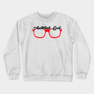 Audiobook Geek Red Crewneck Sweatshirt